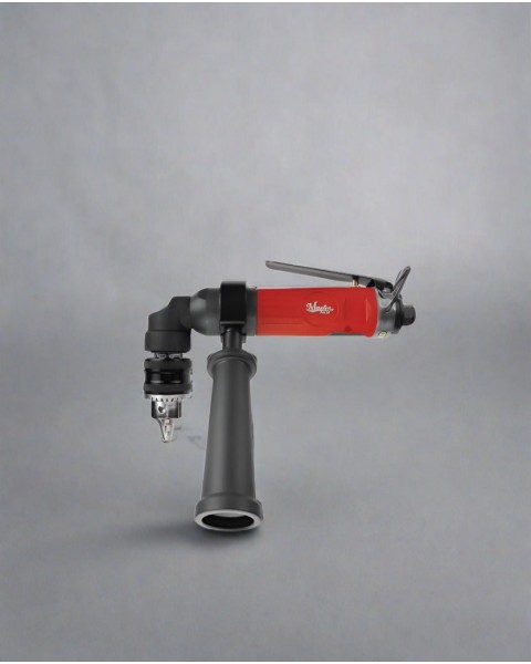 MPT-28490 Industrial 1/2" Keyed Jacobs Chuck 90 Degree Angle Drill With Side Handle, Low Profile Right Angle, 500 Rpm