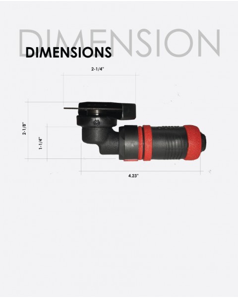 Industrial 2" Specialty Pneumatic Mini Angle Cut-off Tool