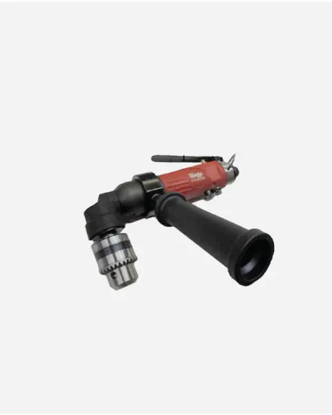 MPT-28490 Industrial 1/2" Keyed Jacobs Chuck 90 Degree Angle Drill With Side Handle, Low Profile Right Angle, 500 Rpm