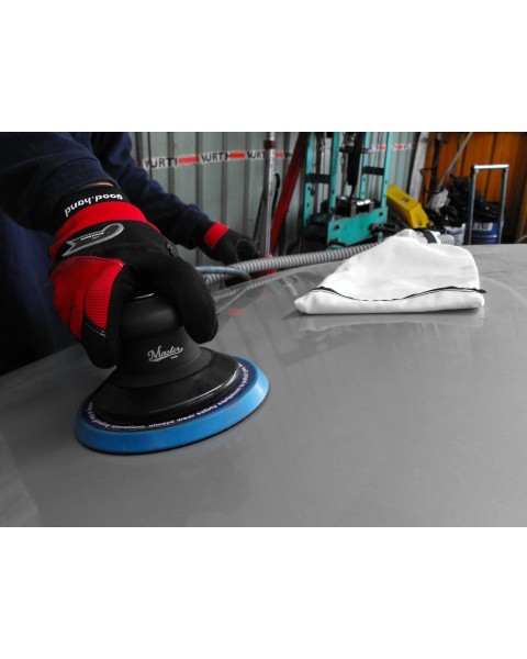 6"  Heavy Duty Dual Action Orbital Palm Air Sander With Self Dust Collect Sack, 1.2hp, 11000 Rpm