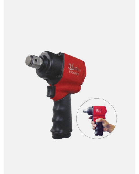 Mini High Torque Impact Wrench, 3/4" Square Drive, Max. 1100 ft-lb - Low Air Consumption