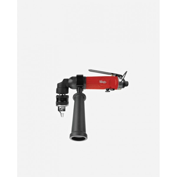 Master Palm Industrial 1/2 inch reversible right angle air drill, 1700RPM, with a detachable side handle