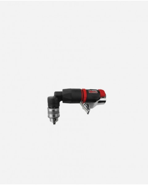 High Speed Mini 1/4" Right Angle Air Drill Non Reversible - Keyed Jacobs Chuck - 4500 rpm