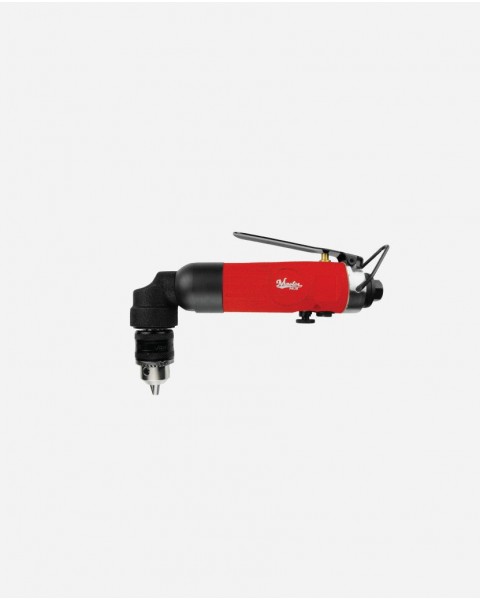 3/8" Right Angle Air Drill Reversible, 1700 Rpm, Keyed Chuck - 1700 rpm