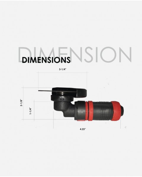 Mini 3"  Cut off tool with Low Profile Angle Set - 16500 Rpm